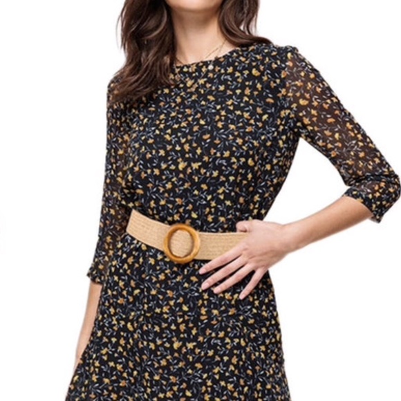 LINEA PELLE STRAW STRETCH BELT NWT SIZE M/L - Picture 2 of 6